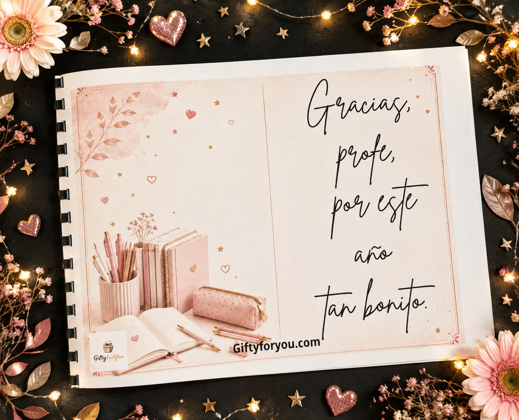 Álbum Regalo para Profesora + Estuche - El Regalo que Hàra Llorar de Émoción.