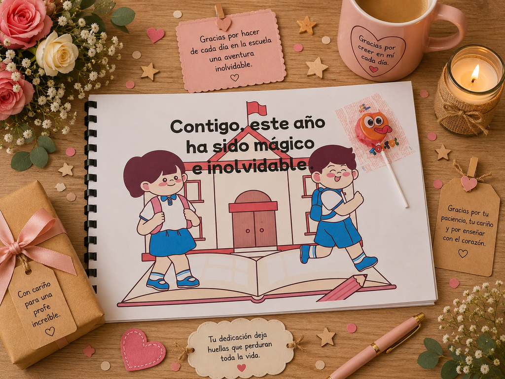 Album Regalo Para Profesora - El Regalo que Hará Llorar de Emoción ￼