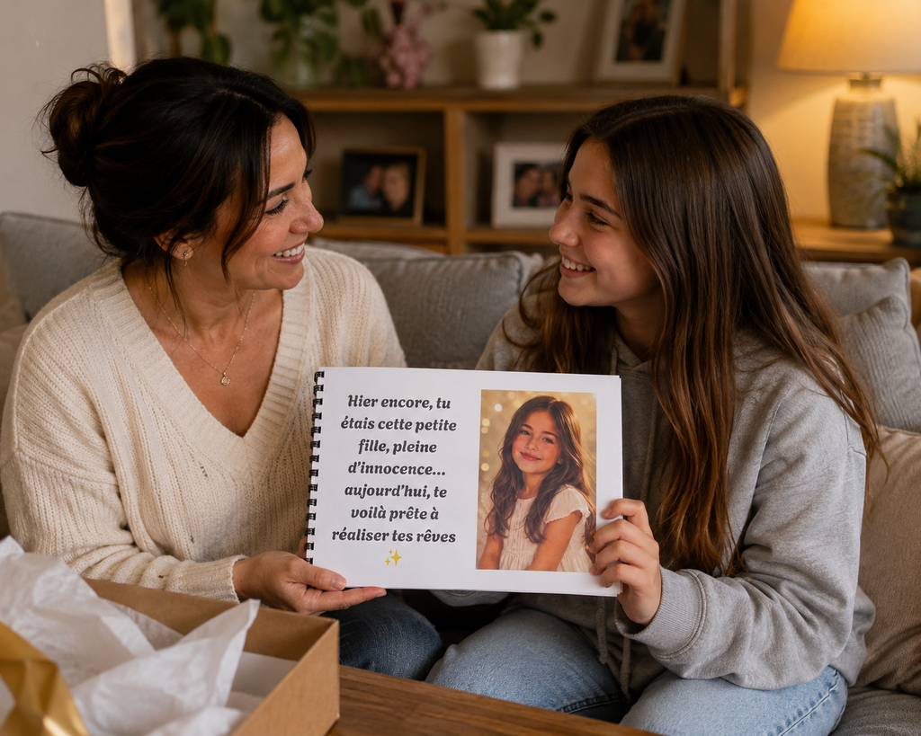 Album Brevet avec Photos Personnalisable Pour Jeune Fille ou Jeune Homme - Le Cadeau à Imprimer