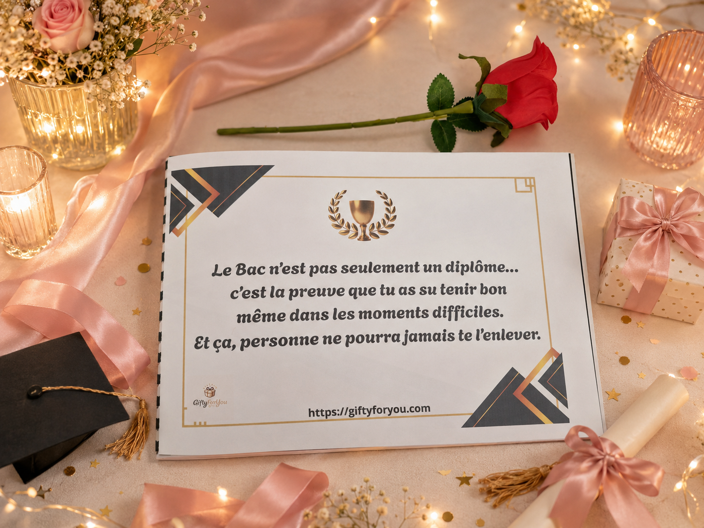 Album avec Photos Bac 2026 Pour Jeune Fille (Complet) - Le Cadeau qui fera Pleurer D’émotion 👩‍🎓🎁