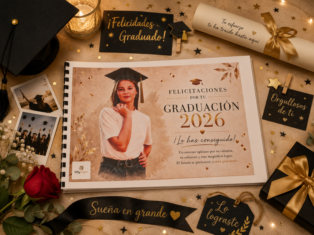 Álbum Graduación 2026 con dos fotos - El regalo que Harà llorar de Emoción 🎁♥️👩‍🎓🧑‍🎓