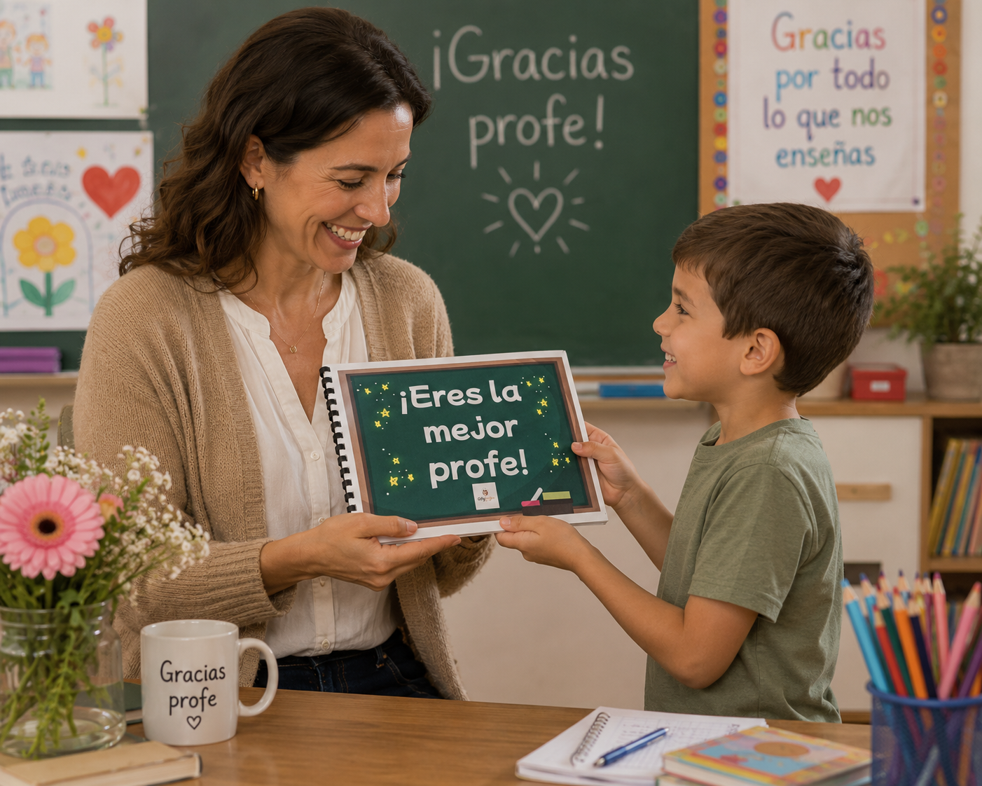 Álbum Regalo para Profesora - El Regalo Personalizable Para Imprimir
