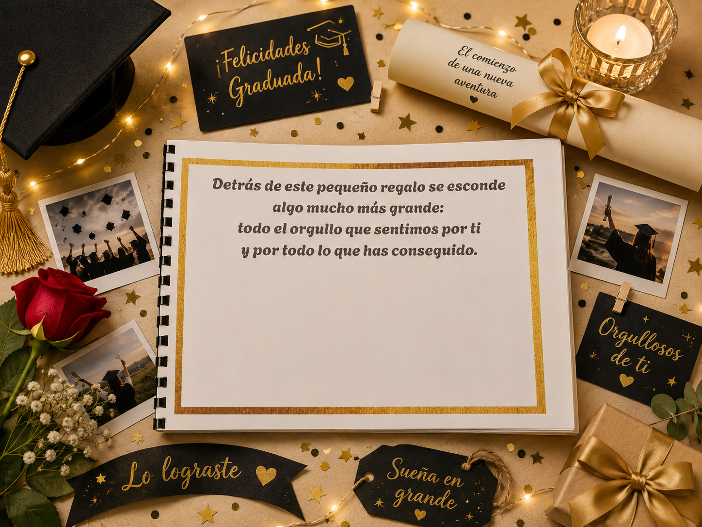 Álbum Graduación 2026 con dos fotos - El regalo que Harà llorar de Emoción 🎁♥️👩‍🎓🧑‍🎓