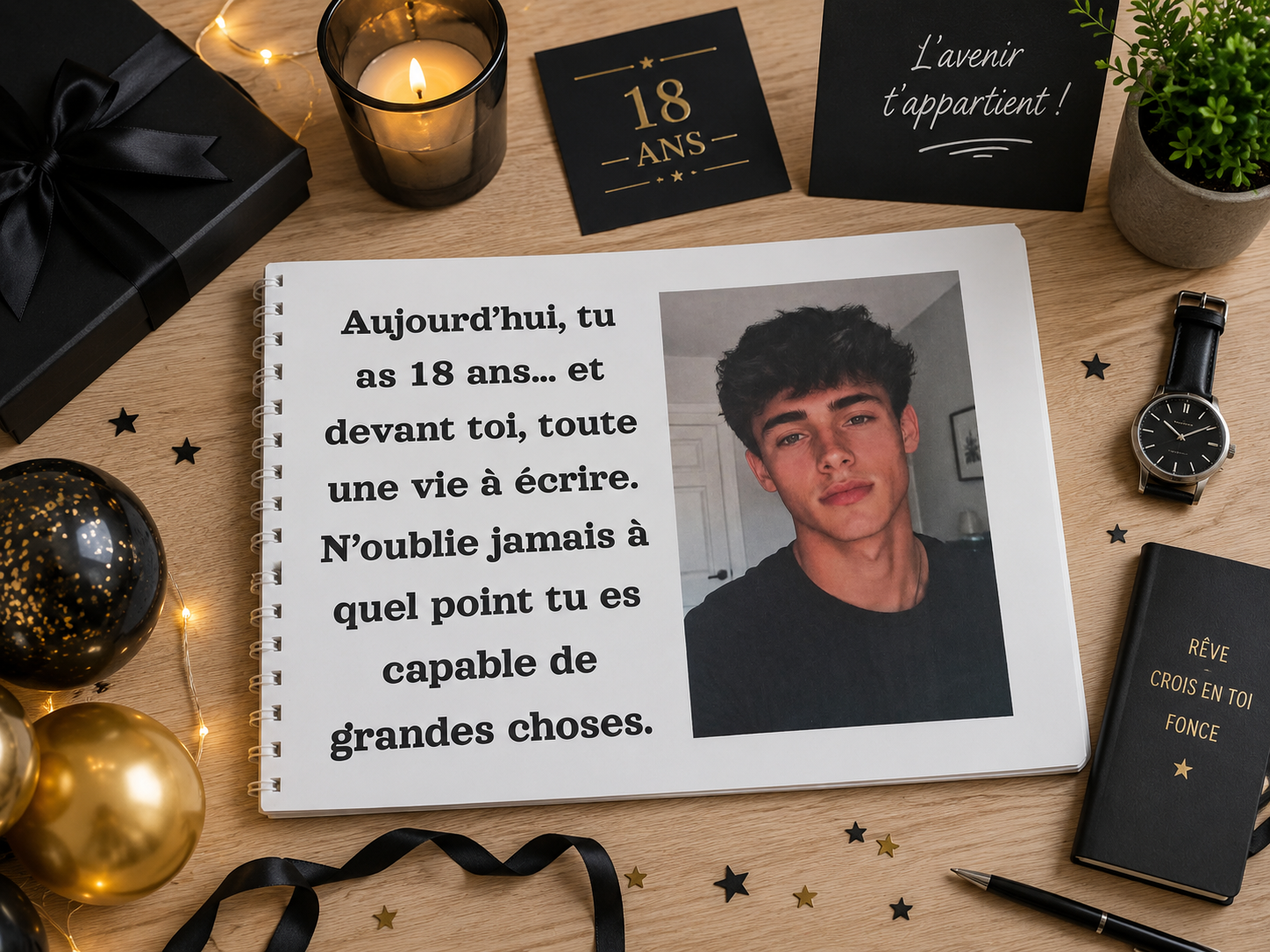 Album avec Photos Anniversaire Adolescent et Jeune Homme (Complet)- Le Cadeau Qui Fait Pleurer D’émotion👱‍♂️🎁