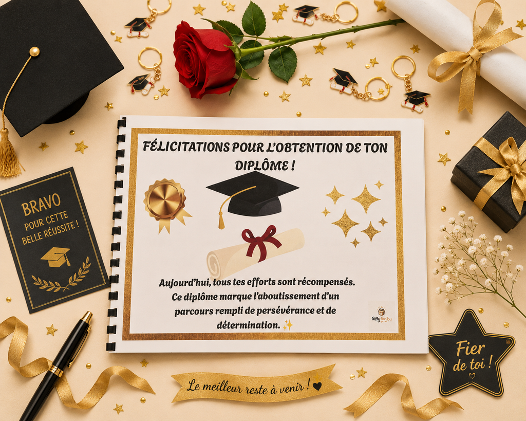 Album Diplôme Complet - Le Cadeau qui Fait Pleurer D’émotion 👩‍🎓🎁👨🏻‍🎓