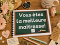 Album Cadeau Maîtresse Fin D’année Scolaire - Le Cadeau  qui Fait Pleurer D’émotion ￼