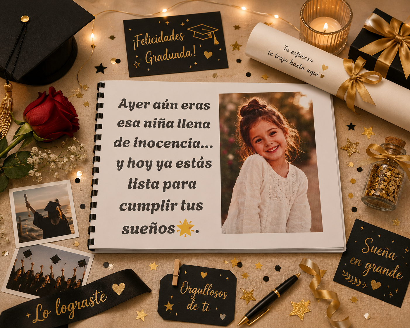 Álbum Graduación 2026 con dos fotos - El regalo que Harà llorar de Emoción 🎁♥️👩‍🎓🧑‍🎓