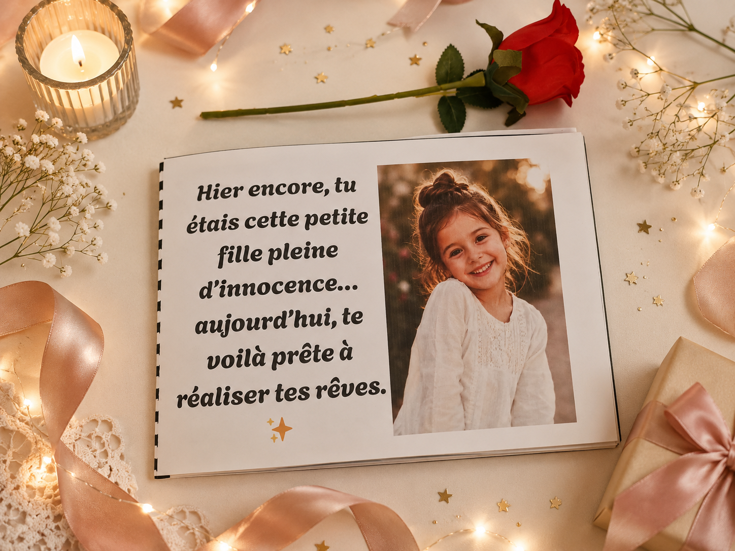 Album avec Photos Bac 2026 Pour Jeune Fille (Complet) - Le Cadeau qui fera Pleurer D’émotion 👩‍🎓🎁