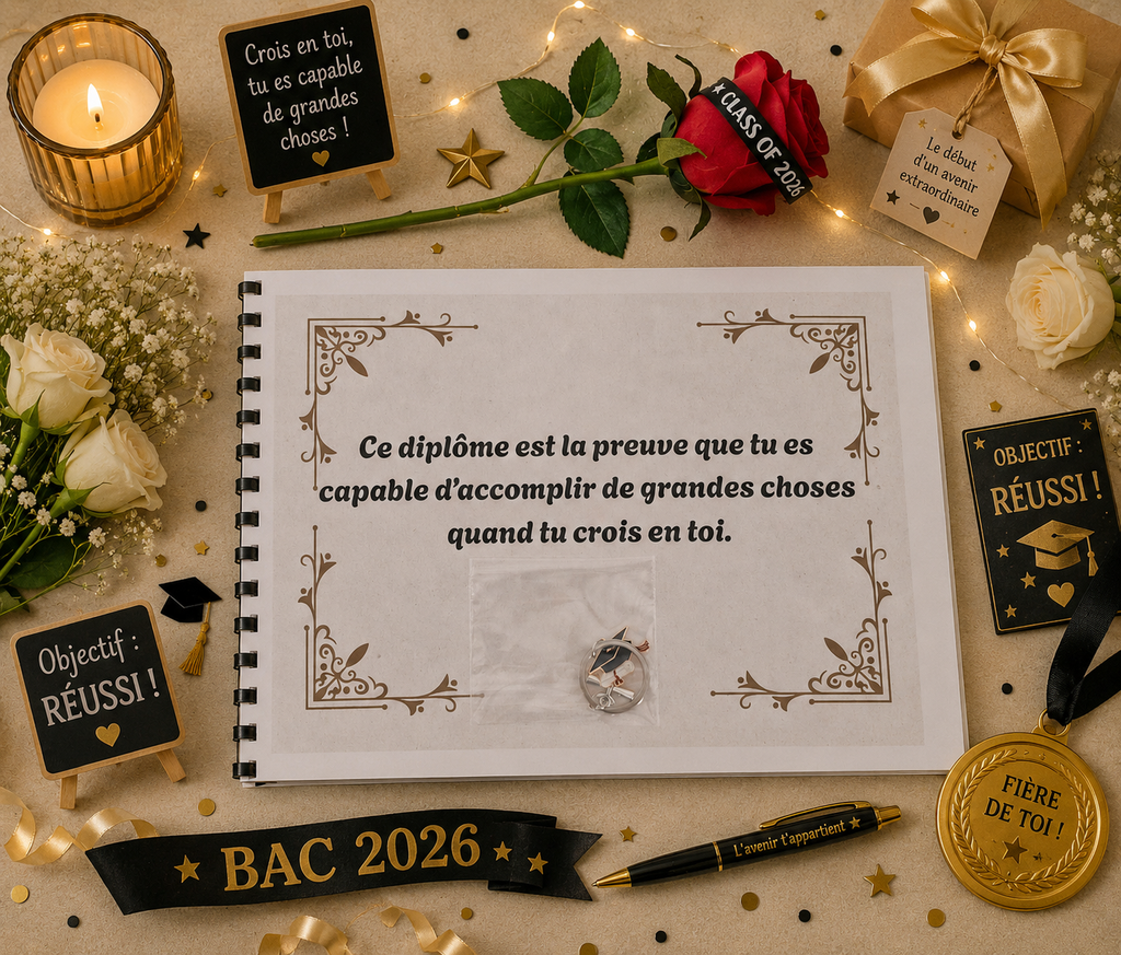 Album Bac 2026 avec Photos pour Jeune Homme - Le Cadeau qui fera Pleurer D’émotion 👨🏻‍🎓🎁.