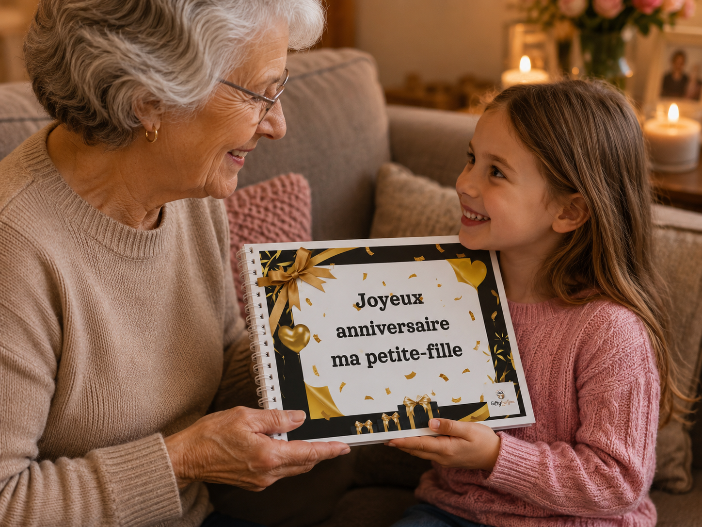 Album Anniversaire Avec Photos Pour Petite-fille de la Part de sa Mamie - Le Cadeau Personnalisable à Imprimer