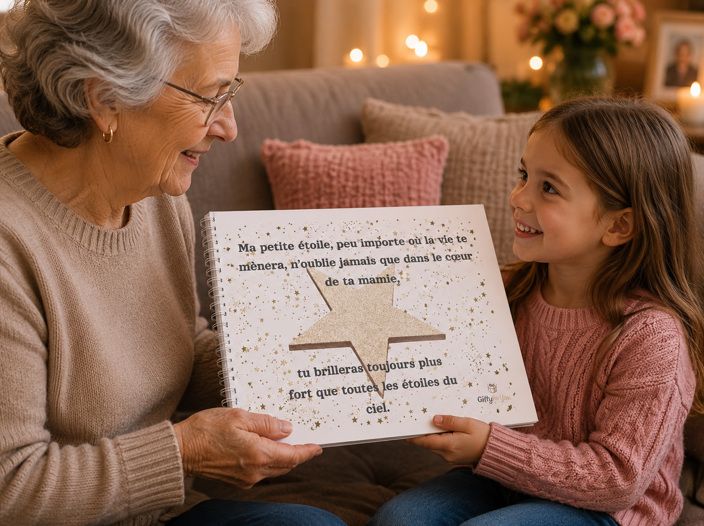 Album Anniversaire Pour Petite-Fille de la part de sa Mamie - Le Cadeau Personnalisable à Imprimer