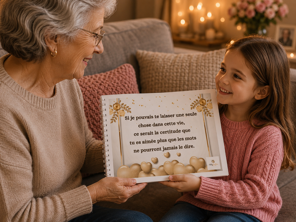 Album Anniversaire Pour Petite-Fille de la part de sa Mamie - Le Cadeau Personnalisable à Imprimer
