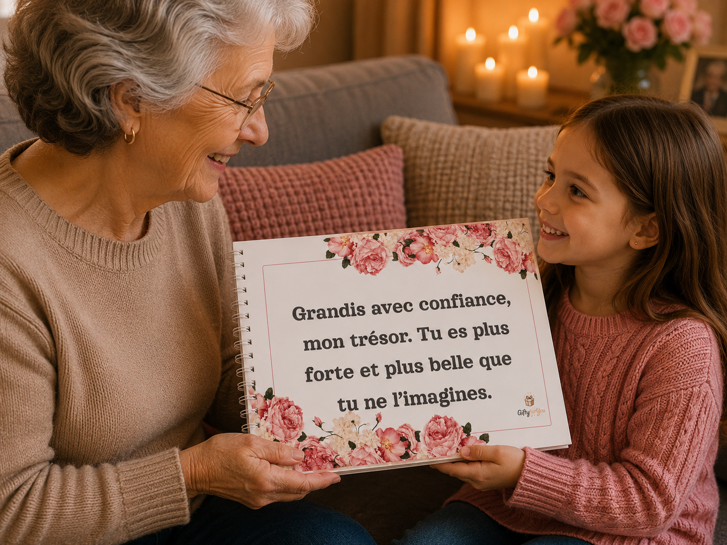 Album Anniversaire Pour Petite-Fille de la part de sa Mamie - Le Cadeau Personnalisable à Imprimer