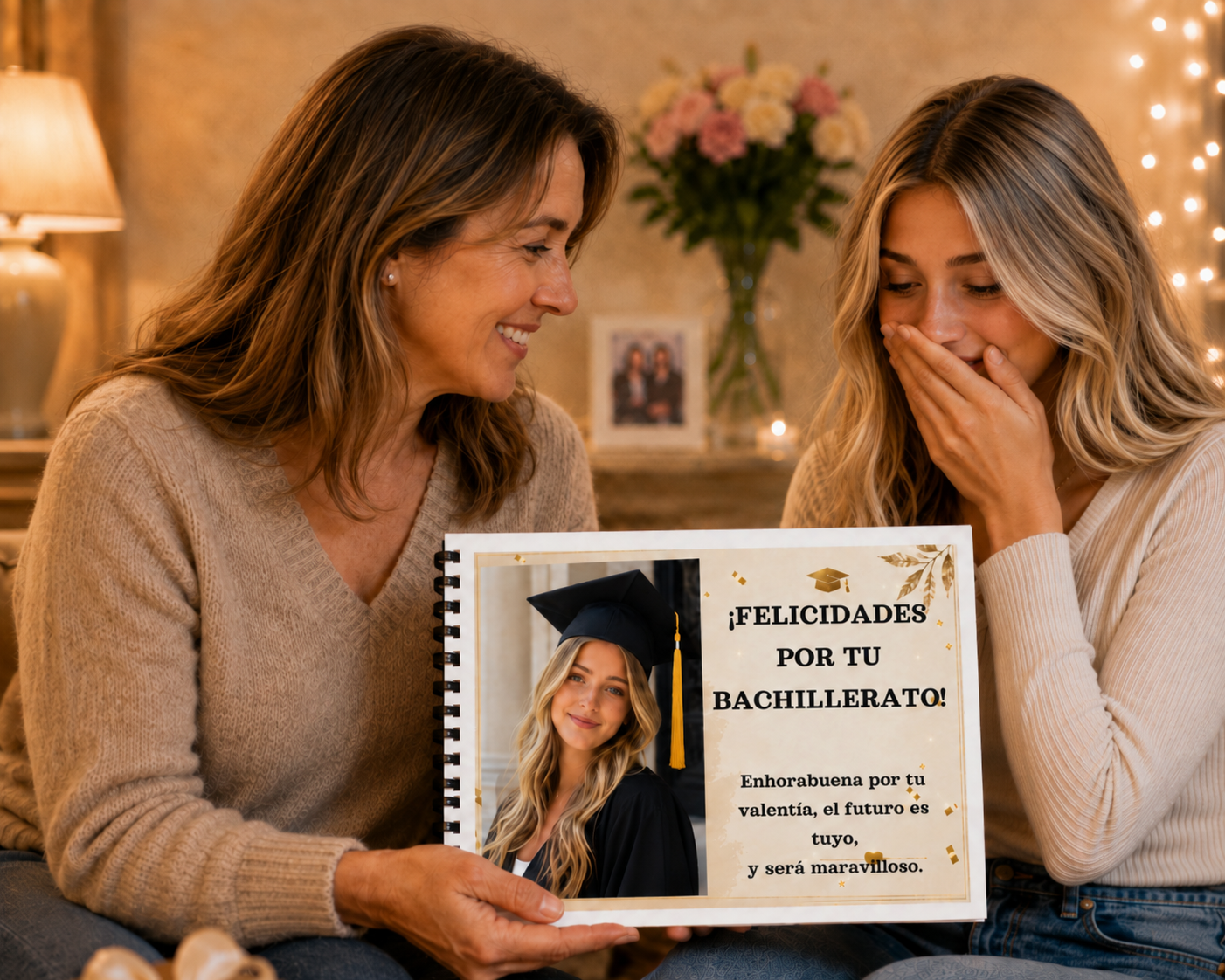Álbum Éxito en el Bachillerato Joven con Dos Fotos