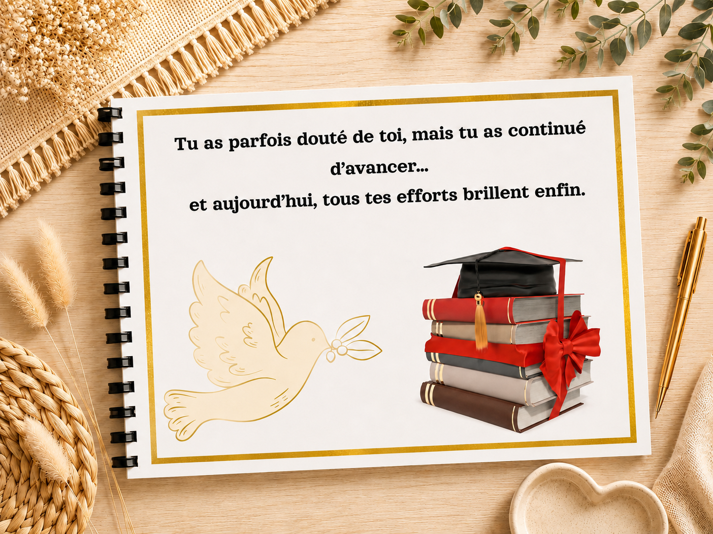 Album Réussite au Bac Jeune Fille Avec Deux Photos