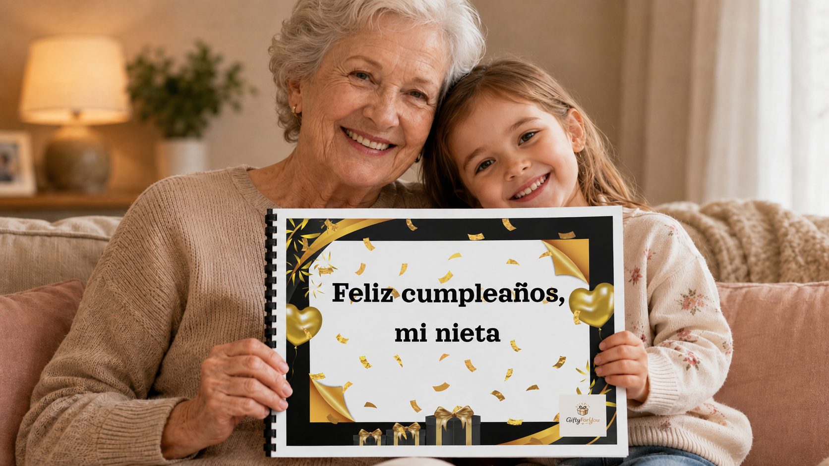 Álbum de Cumpleaños para Nieta - Regalo de su Abuela o de sus Abuelos