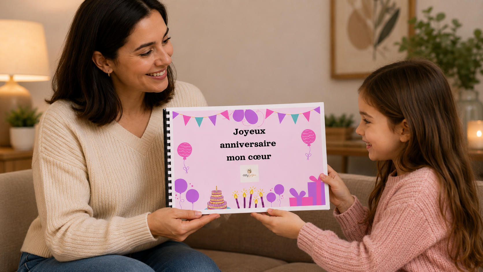 Album Anniversaire Fillette Avec Deux Photos
