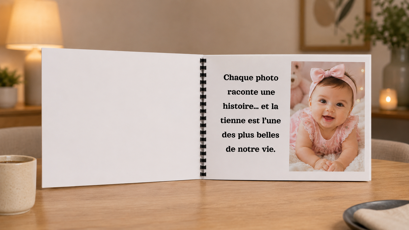 Album Anniversaire Fillette Avec Deux Photos